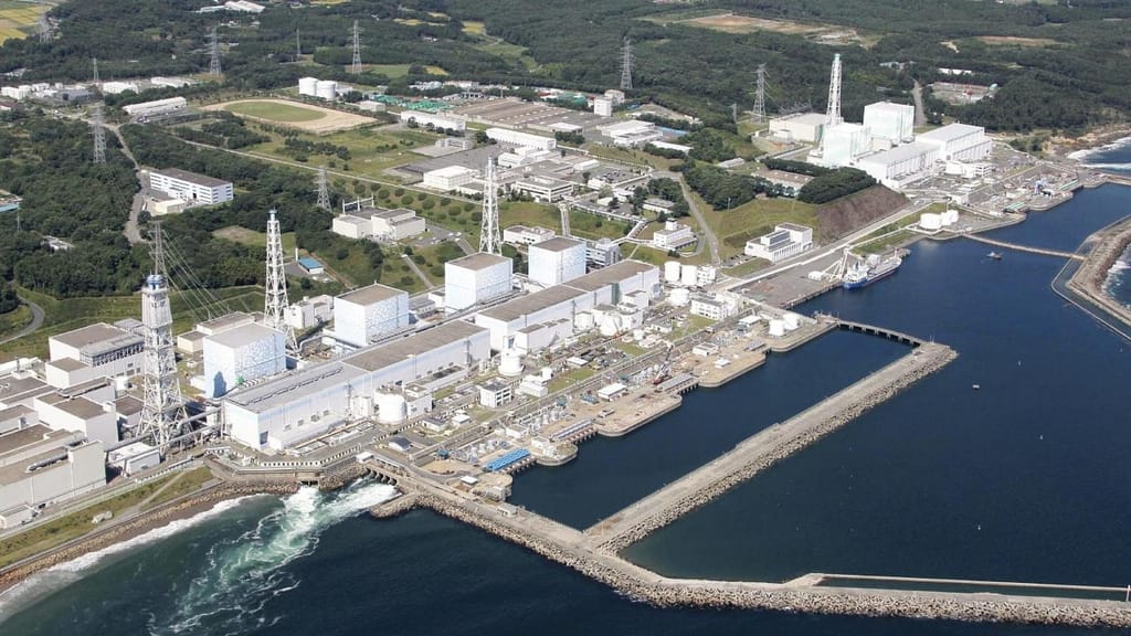 A central nuclear de Fukushima numa foto de 2010