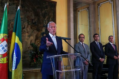 Tudo entre Portugal e o Brasil "é um problema de família", diz Marcelo - TVI