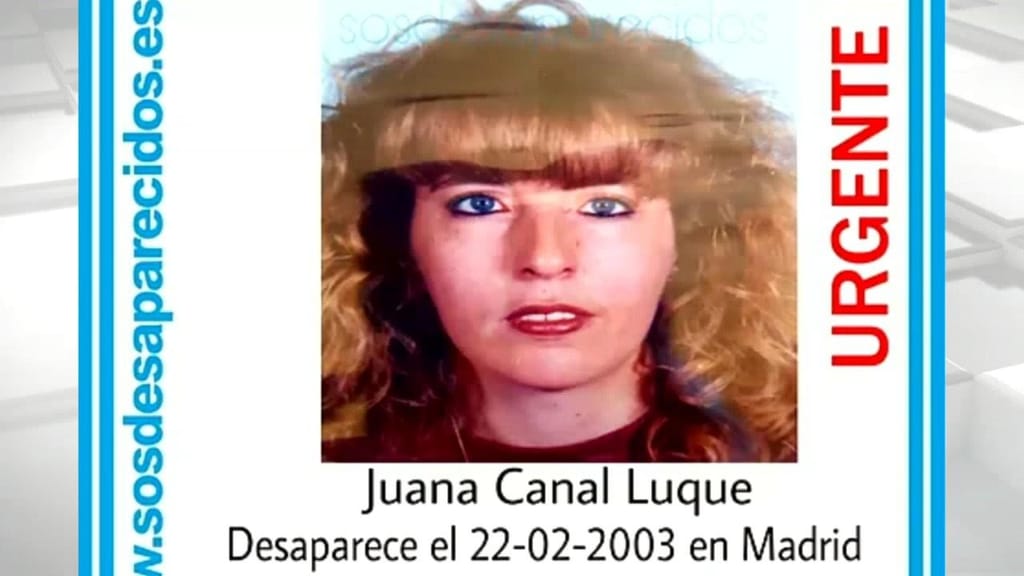 Juana Canal, ossos encontrados depois de 19 anos desaparecida (Twitter)