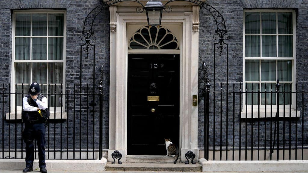 O número 10 de Downing Street, em Londres, residência do primeiro-ministro britânico