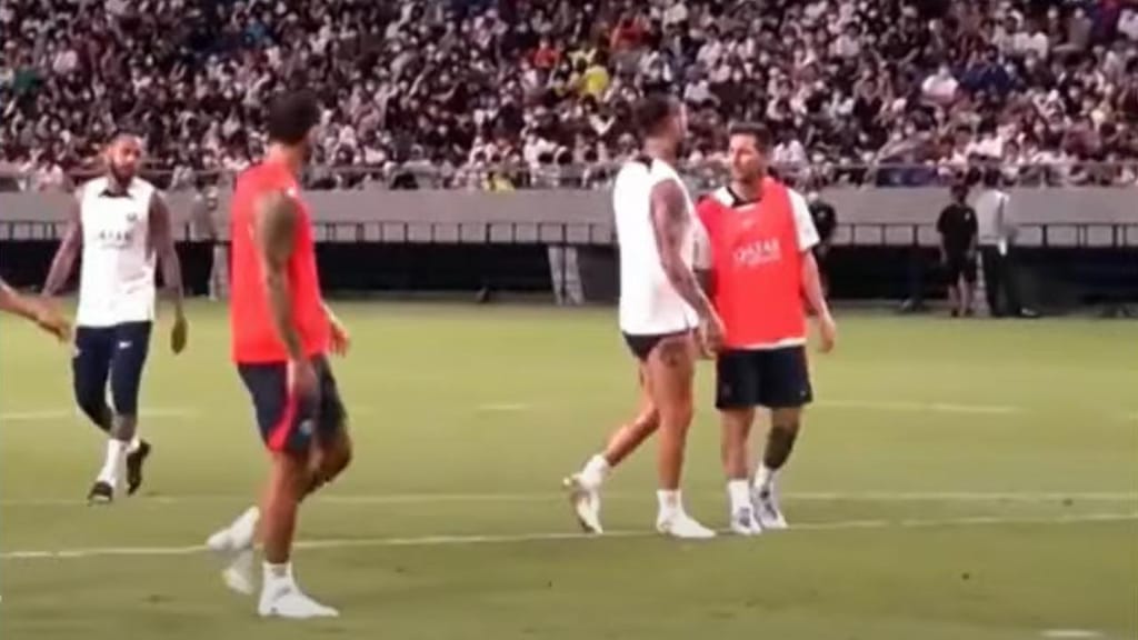 Messi irritado após entrada dura de Sergio Ramos (vídeo youtube)