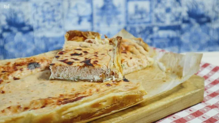 Tarte de Claras, Tomate e Manjericão