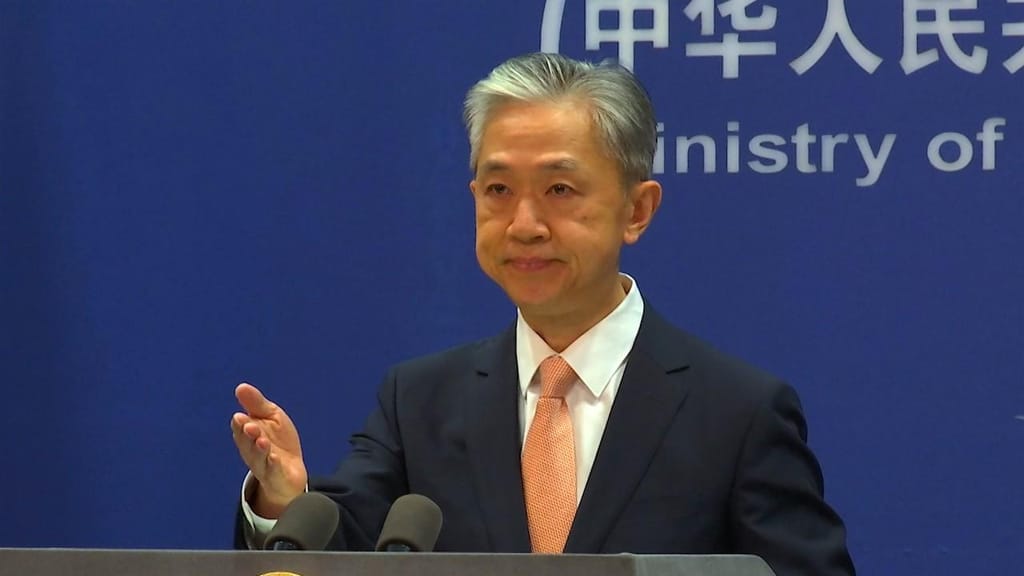 Wang Wenbin, porta-voz do Ministério dos Negócios Estrangeiros da China (AP)