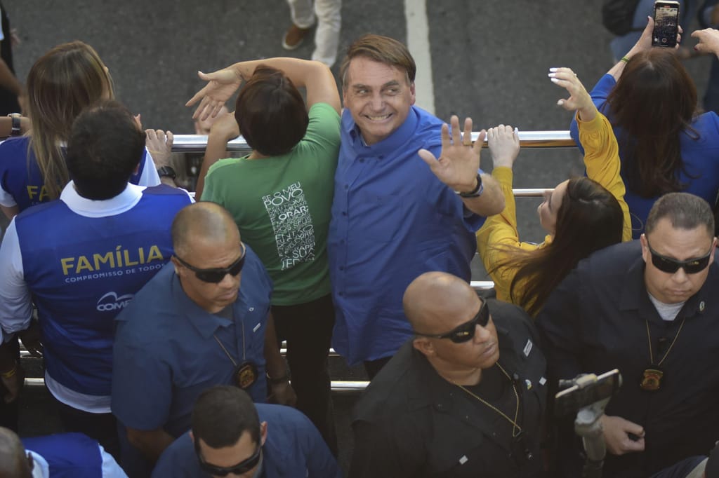 Jair Bolsonaro, manifestação de apoio ao presidente brasileiro nas ruas do Rio de Janeiro. 13 agosto 2022. Foto: Fabio Teixeira/Anadolu Agency via Getty Images