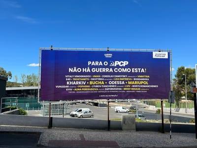 “Para o PCP não há guerra como esta!”. Nuno Melo aprova cartaz da Juventude Popular colocado junto recinto do Avante! - TVI