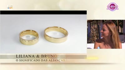Os segredos das alianças do Casamento de Liliana e Bruno de Carvalho - Big Brother