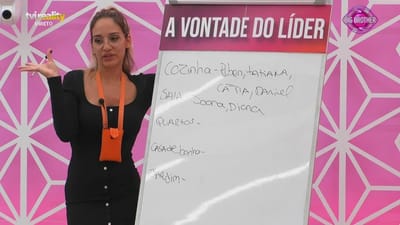 Cátia Basílio divide as tarefas domésticas - Big Brother