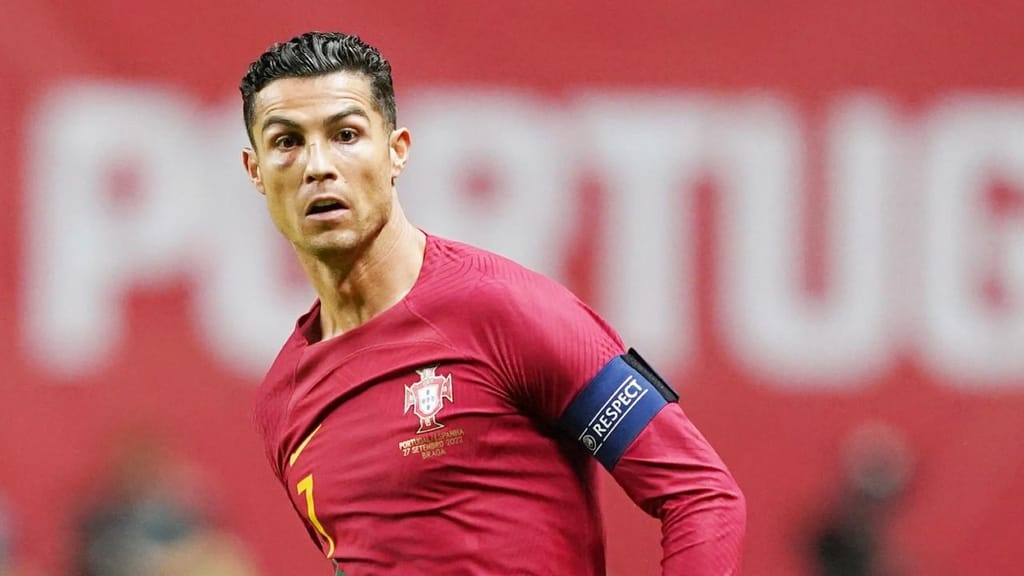 Cristiano Ronaldo no Portugal-Espanha