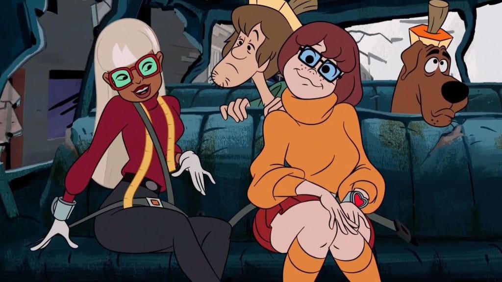 Coco Diablo, Shaggy, Velma e Scooby Doo num excerto de “Trick or Treat Scooby-Doo!”  Warner Bros