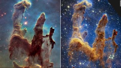 Telescópio espacial James Webb capta novos detalhes dos icónicos “Pilares da Criação” - TVI