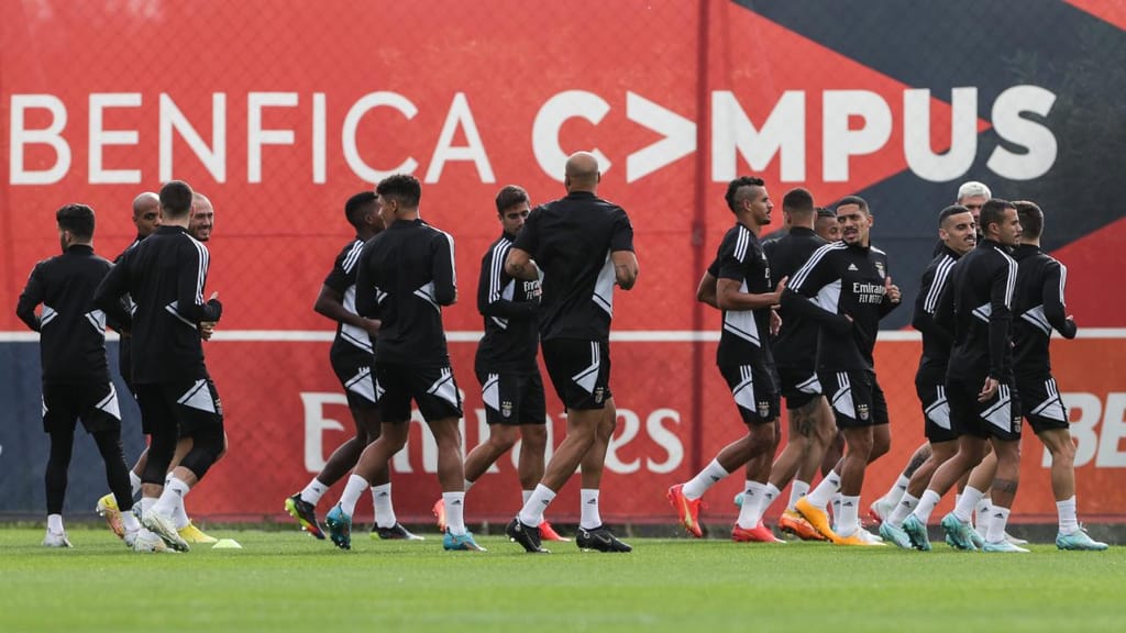 Benfica: o último treino antes da receção à Juventus