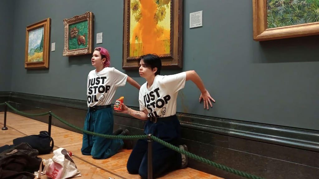 Protestos em museus