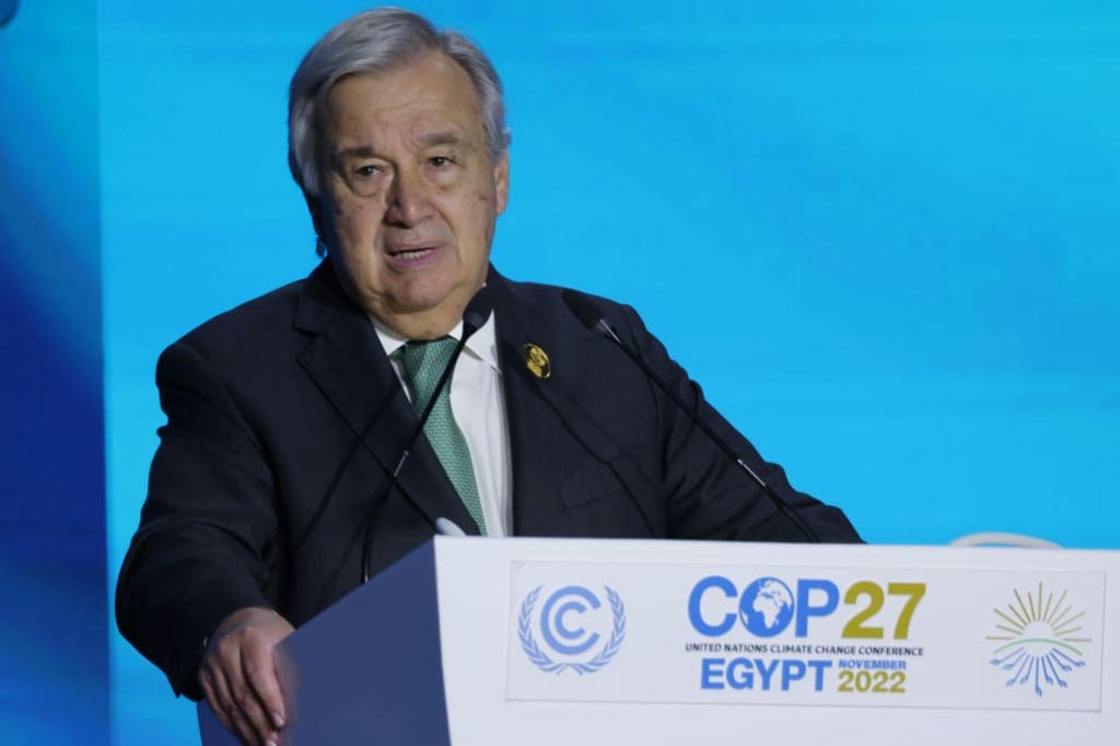 António Guterres na COP27 (GettyImages)