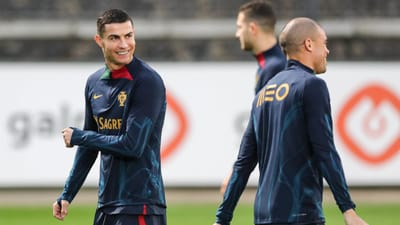 Seleção: Cristiano Ronaldo falha treino - TVI