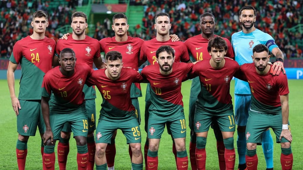 O onze inicial de Portugal ante a Nigéria, na estreia de António Silva