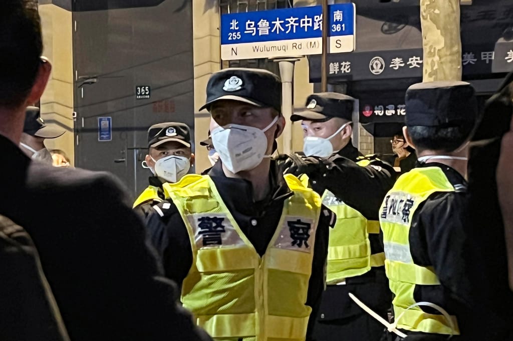 Protestos em Xangai (AP Photo)