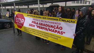 STOP fala em "milhares" de professores em protesto nas ruas de Lisboa - TVI