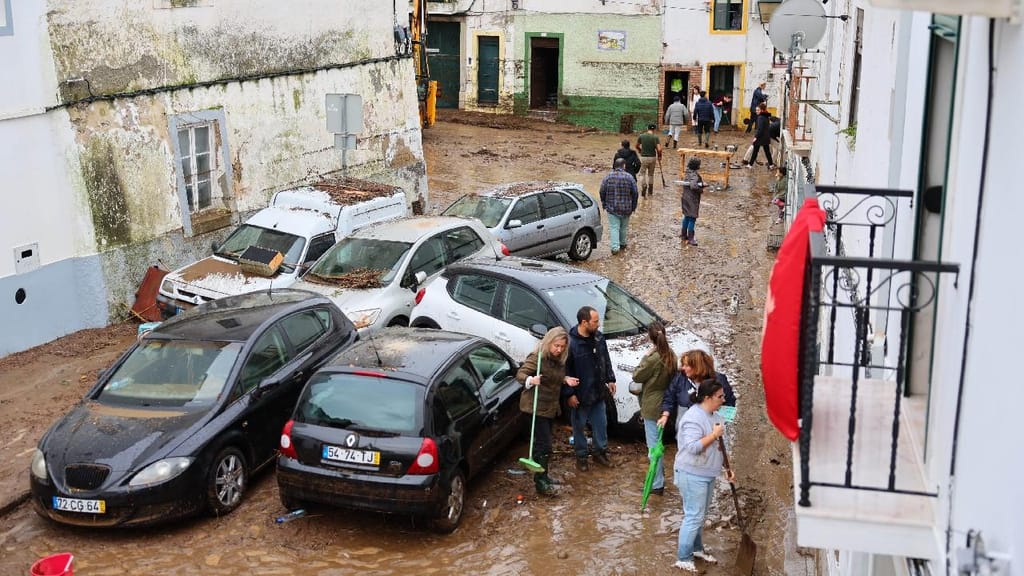 Inundações em Campo Maior (foto: Nuno Veiga/Lusa)