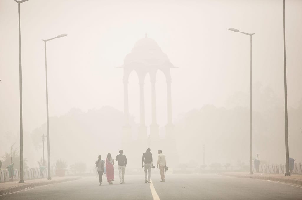 Poluição atmosférica na Índia (Getty)