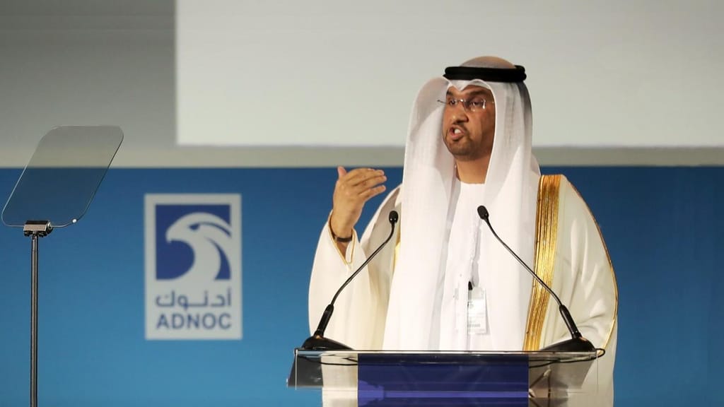 Sultão Ahmed al-Jaber, CEO ADNOC (foto: Karim Sahib/AFP via Getty Images)