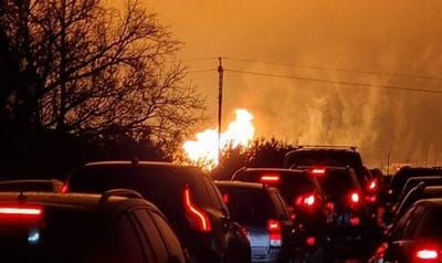 Gasoduto que liga Letónia e Lituânia atingido por explosão. Coluna de fogo chegou aos 50 metros - TVI