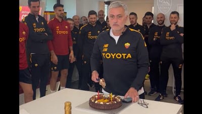 VÍDEO: Mourinho parte apenas uma fatia do bolo, para um jogador - TVI