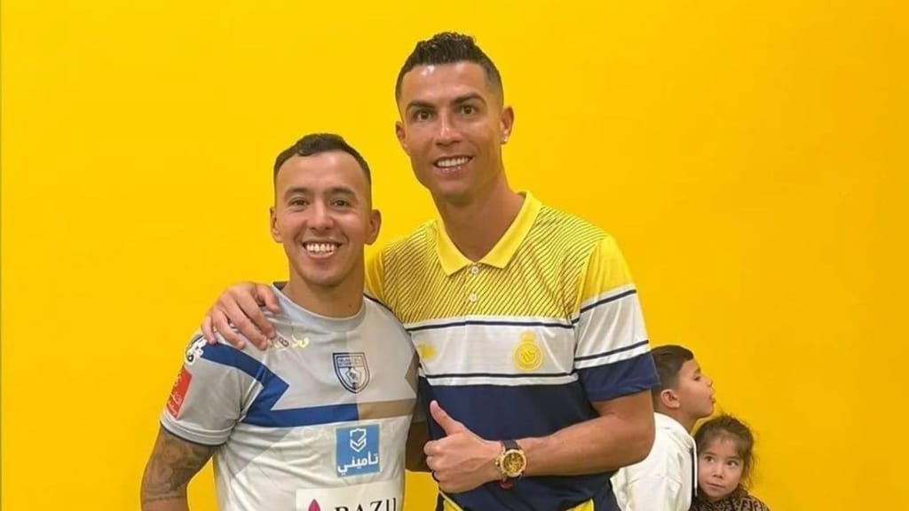 Alejandro Romero Gamarra e Cristiano Ronaldo (Instagram/Alejandro Romero Gamarra)