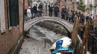 Sabe qual é esta cidade? Olhe outra vez: falta de água deixa Veneza irreconhecível - TVI