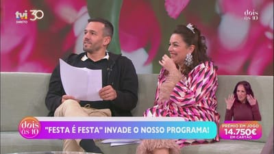 Pedro Teixeira e Ana Guiomar ensaiam em direto - TVI