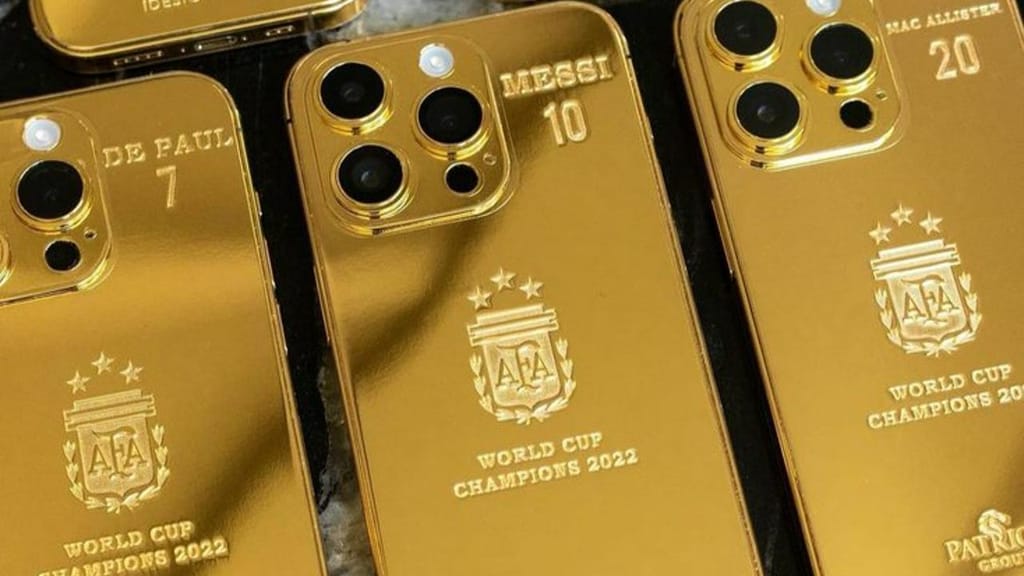 Messi oferece iPhones aos colegas da Argentina (Instagram/idesigngold)