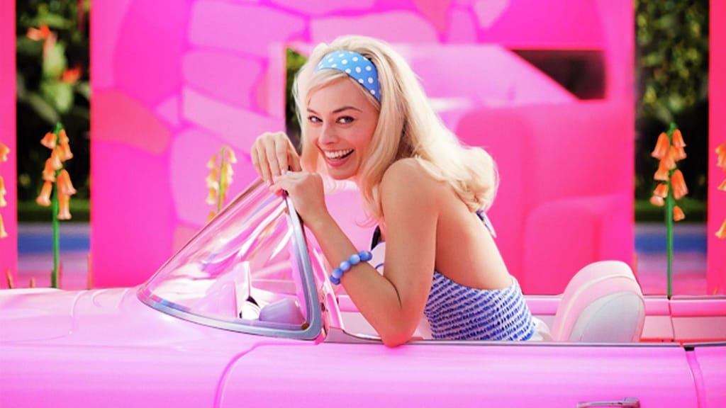 Margot Robbie no filme "Barbie" (DR)