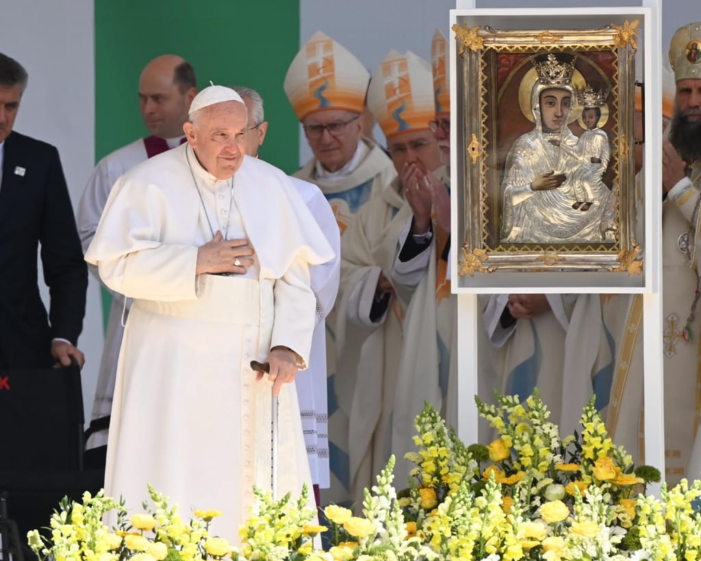 Papa Francisco na Hungria (Foto:Zoltan Mathe/EPA)