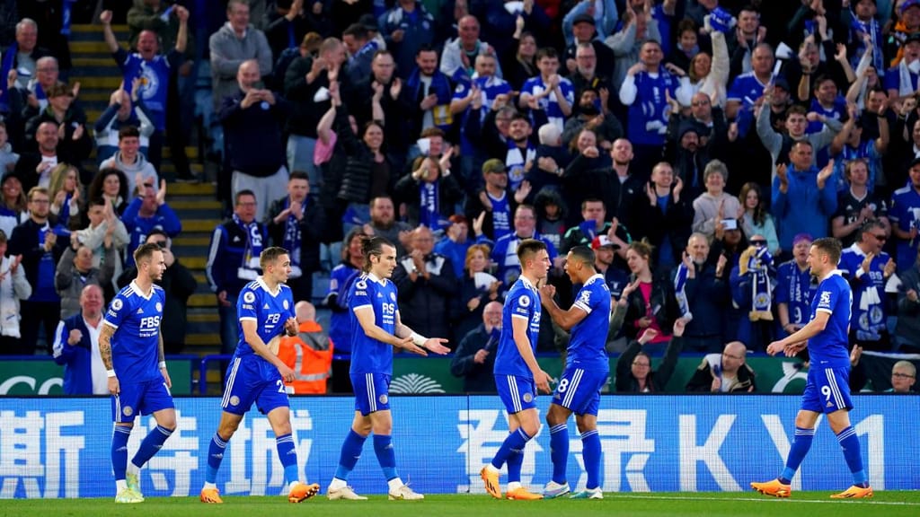 Leicester-Everton (Mike Egerton/PA via AP)