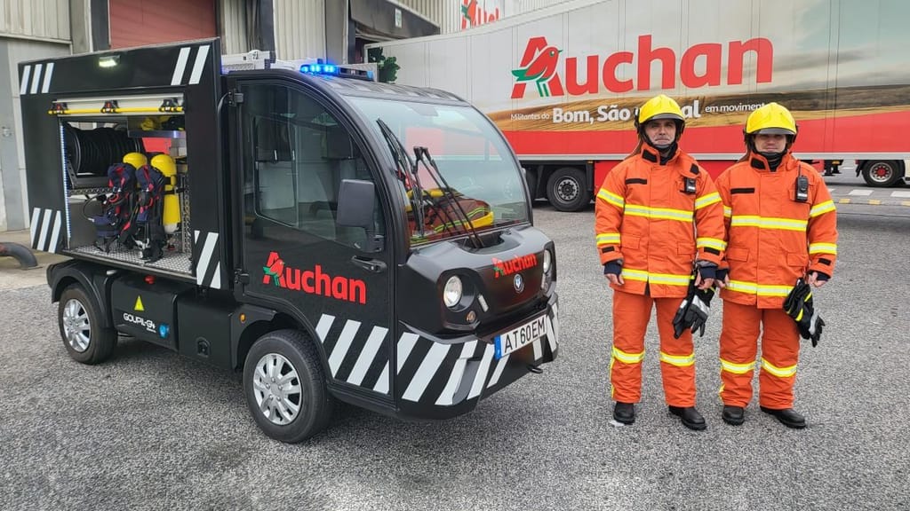 Auchan adquire veículo de segurança elétrico (foto: divulgação)