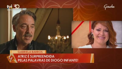 Gabriela Barros emociona-se com palavras de Diogo Infante: «É das minhas pessoas preferidas» - TVI