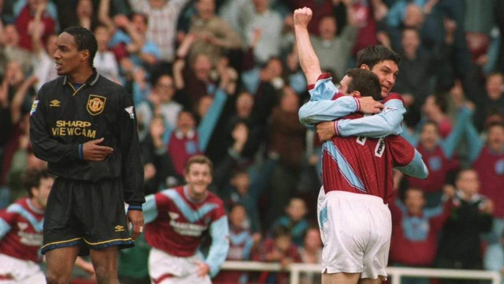 West Ham-Manchester United 1995 (Foto Phil Cole/Getty)