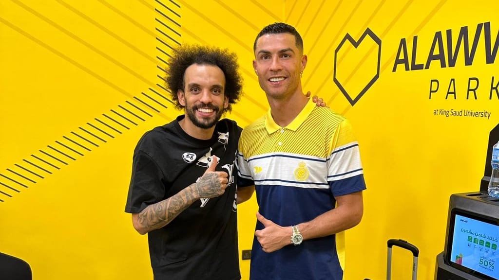 Fábio Martins e Cristiano Ronaldo (Twitter: Fábio Martins)