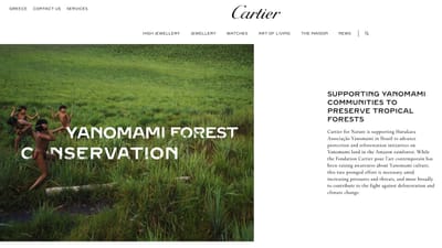 Cartier criticada por usar imagem de tribo amazónica devastada pela mineração ilegal de ouro - TVI