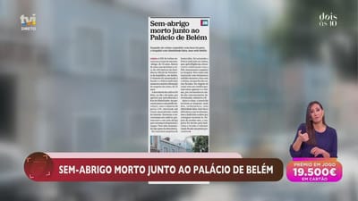 Em dois dias, dois sem-abrigo foram mortos à facada em Lisboa - TVI