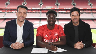 OFICIAL: Arsenal segura Saka com contrato de longa duração - TVI