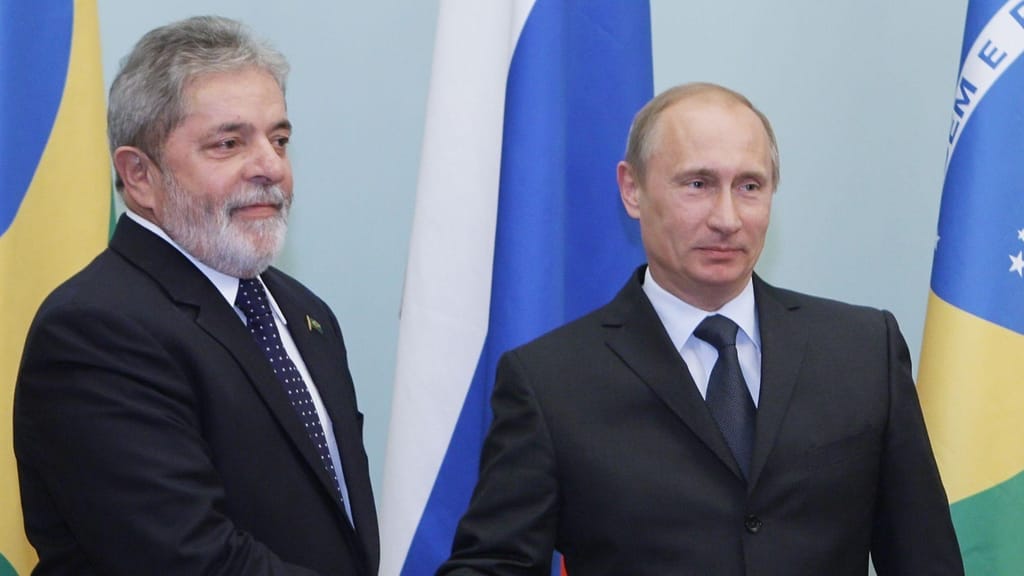 Lula da Silva e Vladimir Putin (Alexei Druzhinin/AP)