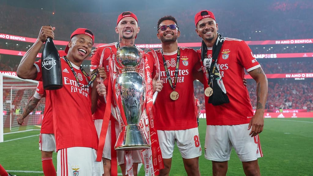 A festa do Benfica campeão (Carlos Rodrigues/Getty Images)