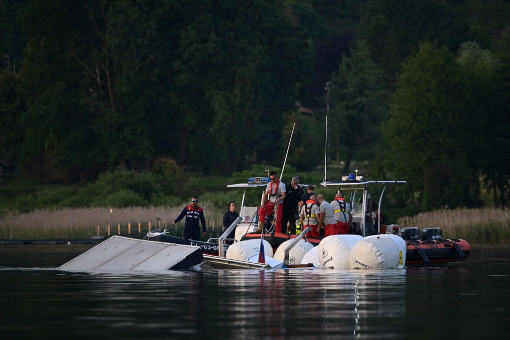 Naufrágio de barco no Lago Maggiore, Itália, faz quatro mortos (Getty)