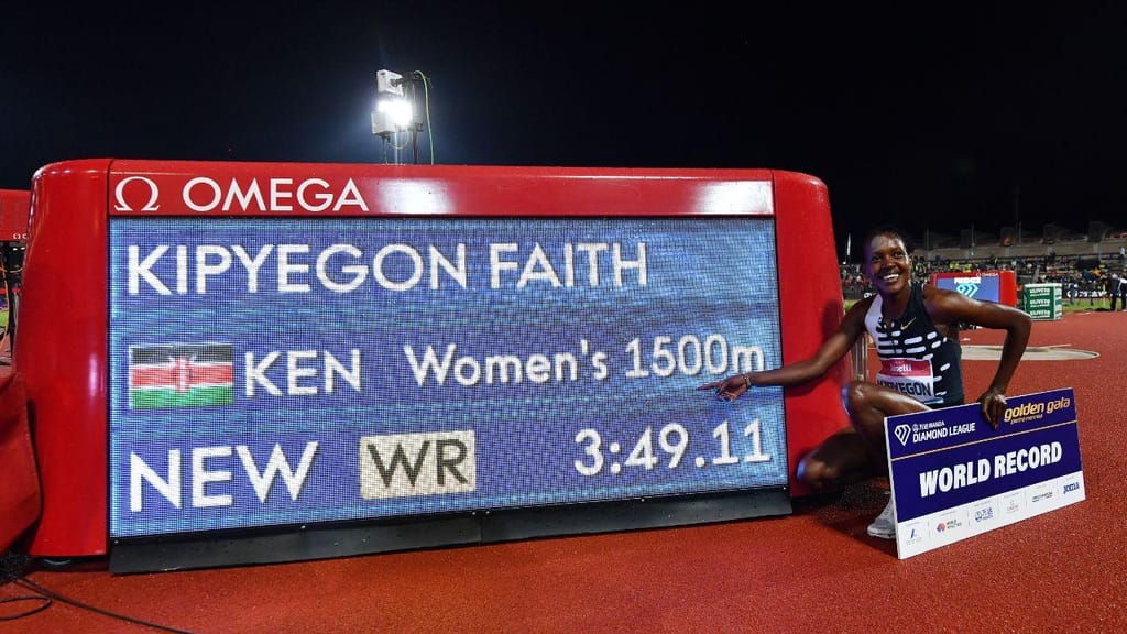 Faith Kipyegon (Valerio Pennicino/Getty Images)