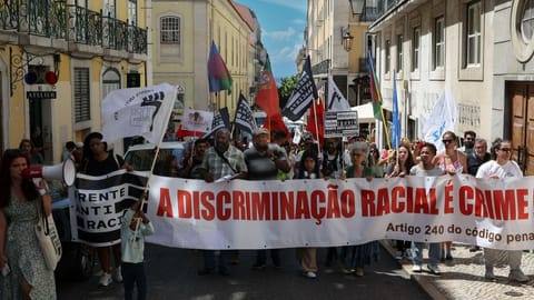 Protesto contra o racismo e a xenofobia em Lisboa (Lusa)
