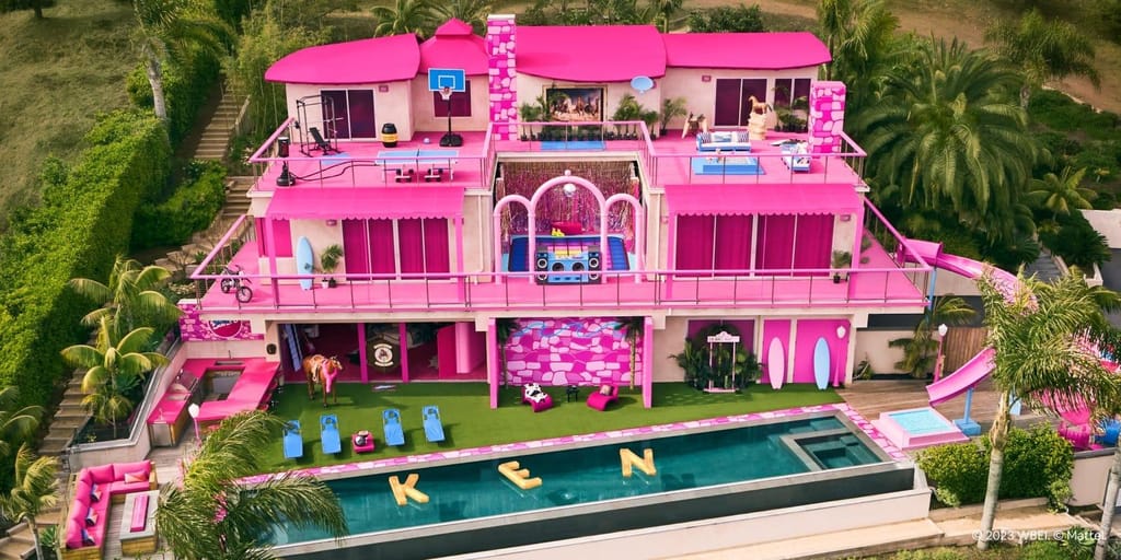 Casa da barbie (Twitter Airbnb)