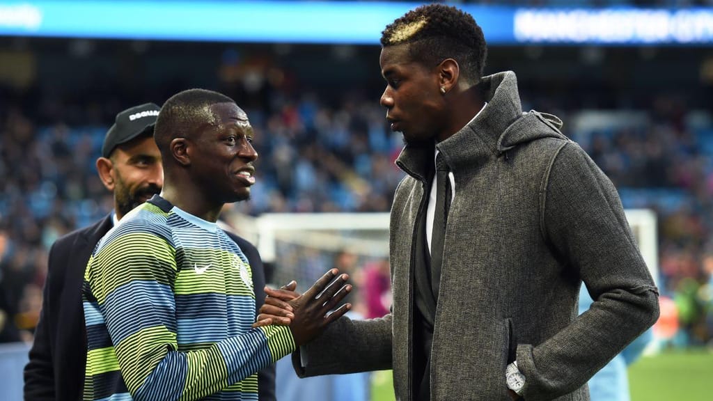 Paul Pogba e Benjamin Mendy (Manchester City FC/Manchester City FC via Getty Images)