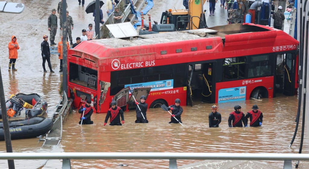 Inundações na Coreia do Sul (AP)