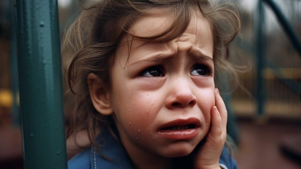 Criança a chorar