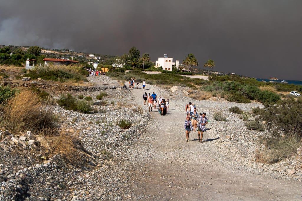 Incêndios em Rodes - Grécia (EPA)